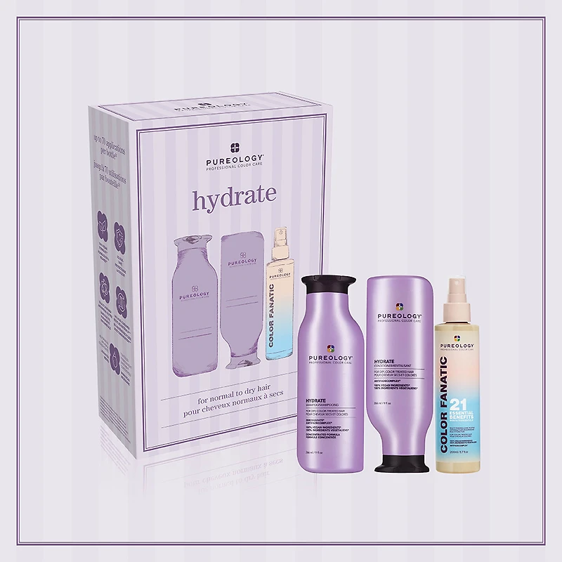 PUREOLOGY - *Coffret . Fêtes . 2025 | HYDRATE  pour Cheveux Normaux à Secs