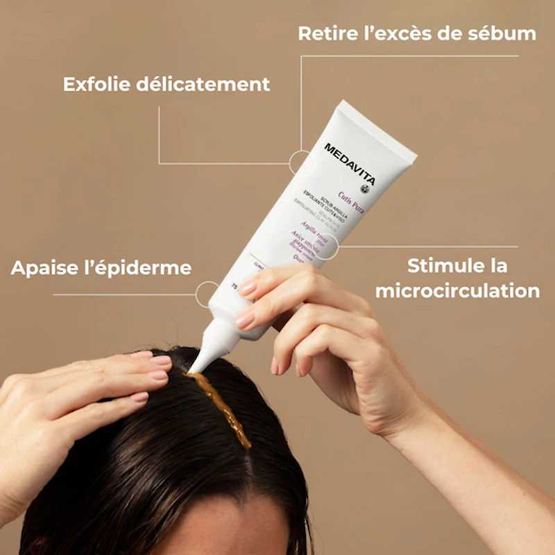Cutis Pura | Scrub-Argile Cuir Chevelu & Visage 75ml