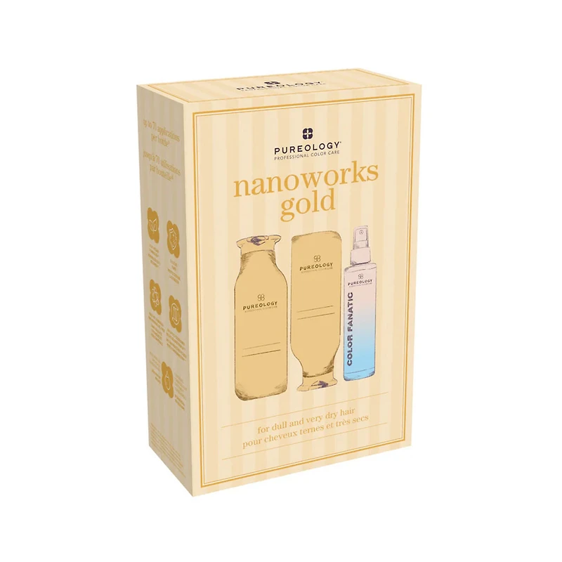 Nanoworks Gold | Coffret Fêtes 2025 | Cheveux Ternes & Très Secs — Nutrition & Éclat