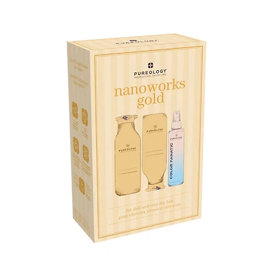Nanoworks Gold | Coffret Fêtes 2025 | Cheveux Ternes & Très Secs — Nutrition & Éclat