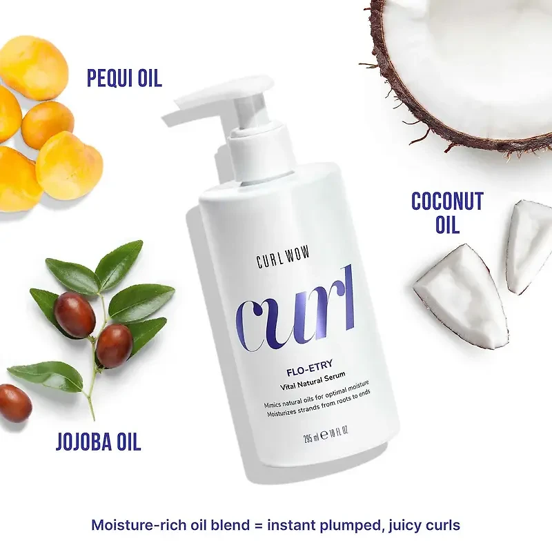 Curl | Flo-Etry | Natural Vital Serum – Lightweight hydrating and shine-boosting curl serum