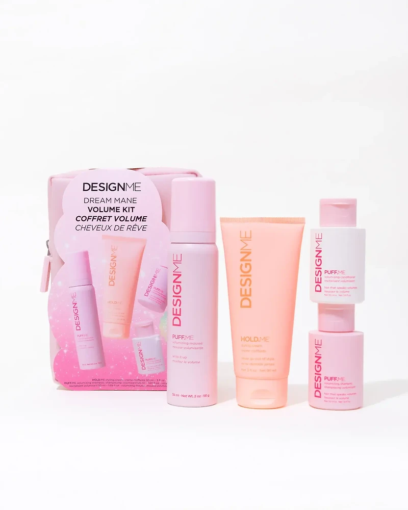 Cheveux de Rêve Puff.me  | Ensemble Volume | Coffret Fêtes 2025 — Corps Aérien & Tenue Souple
