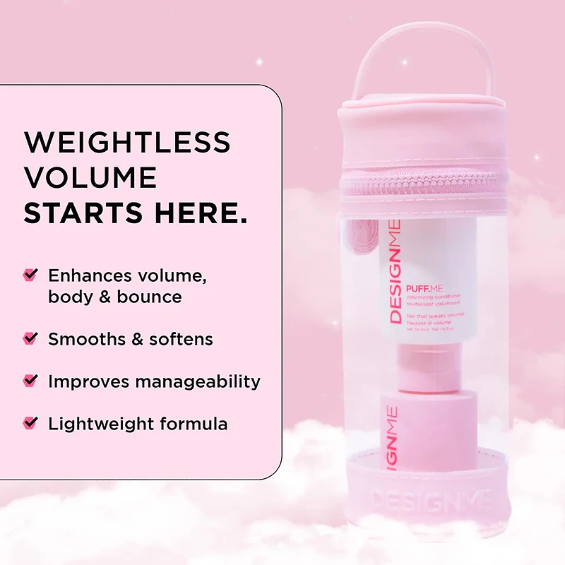 Ornements Puff.me | Coffret Fêtes 2025 — Volume Sous la Douche, Légèreté & Brillance