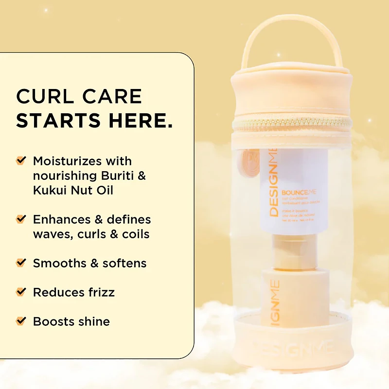 Ornements  Bounce.me  | Coffret Fêtes 2025 — Hydrate, Définit & Contrôle les Frisottis