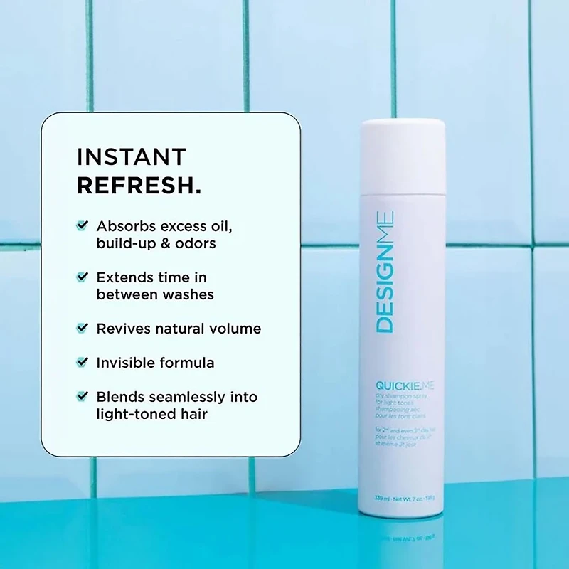 Ornements Quickie.me | Shampooing Sec Tons Clairs | Coffret Fêtes 2025 — Fraîcheur Express & Volume Léger  US