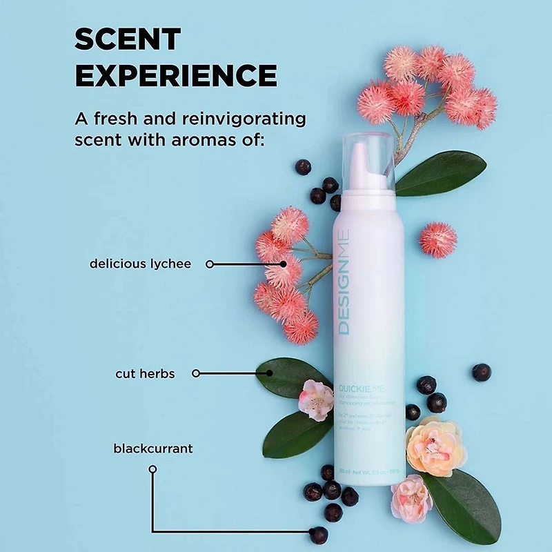 Ornements Quickie.me | Shampooing Sec Tons Foncés | Coffret Fêtes 2025 — Fraîcheur Express & Volume Léger