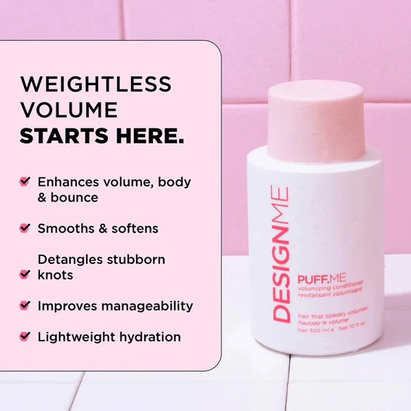 Cheveux de Rêve Puff.me  | Ensemble Volume | Coffret Fêtes 2025 — Corps Aérien & Tenue Souple