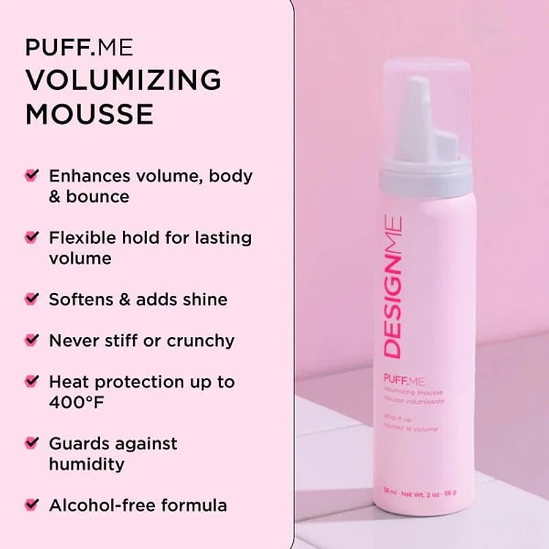 Cheveux de Rêve Puff.me  | Ensemble Volume | Coffret Fêtes 2025 — Corps Aérien & Tenue Souple