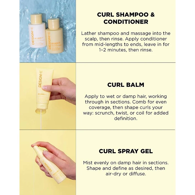 Bounce.Me | Cheveux de Rêve | Coffret Boucles 2025 | Hydratation & Définition