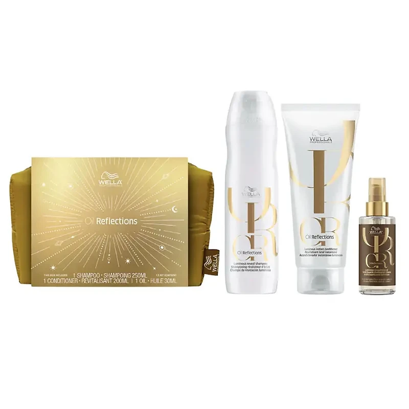 Wella | Oil Reflections — Coffret Fêtes 2025 Éclat Miroir & Douceur Soyeuse