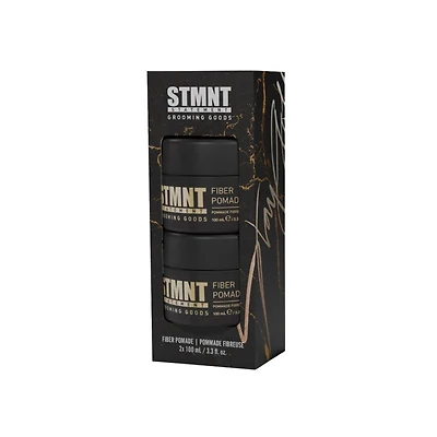 STMNT | Coffret Fêtes 2025 | Duo de Pommades Fibreuses / Fiber Pomade Duo (2 x 100 ml)