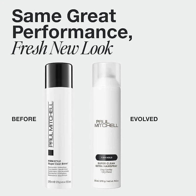 ***Firm Style | Spray de Finition Super Clean Extra  (315ml/9.5oz) – Fixatif de finition tenue maximale séchage rapide
