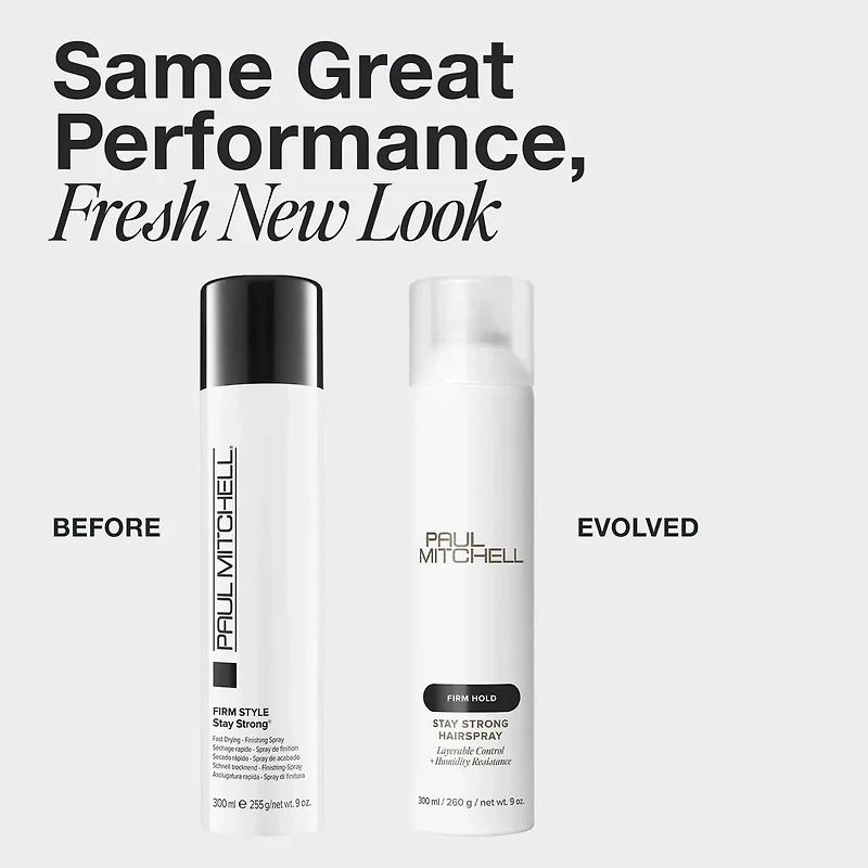 ***Firm Style | Stay Strong | Finishing Spray Fast Drying (300ml/255g/9oz) - Quick-drying finishing spray that delivers long-lasting strong hold and clean control without stickiness