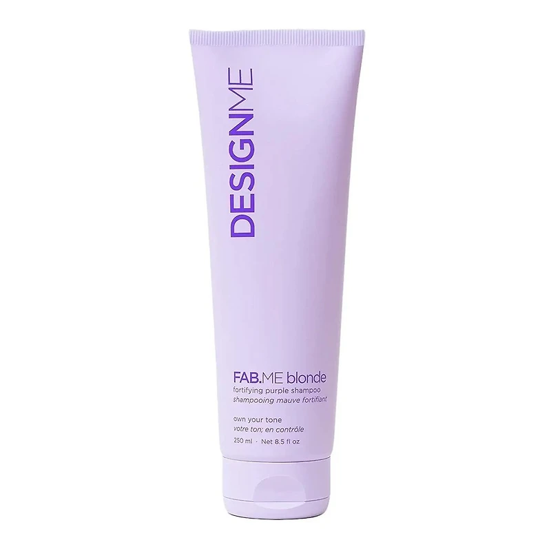 Fab.Me | Shampooing Mauve Fortifiant 250 ml (8.5 fl. oz) – Neutralise Les Reflets Jaunes et Renforce la Fibre