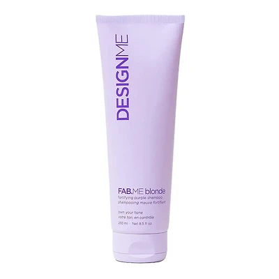 Fab.Me | Shampooing Mauve Fortifiant 250 ml (8.5 fl. oz) – Neutralise Les Reflets Jaunes et Renforce la Fibre