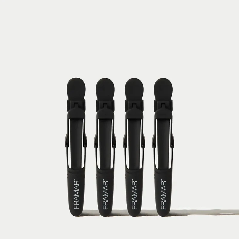 Gator Grips | Rubberized Alligator Clips (Black) – Classic Collection 4-pack for secure sectioning