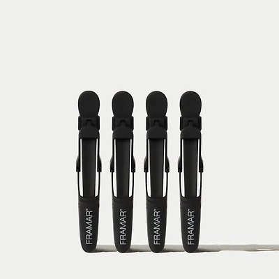 Gator Grips | Rubberized Alligator Clips (Black) – Classic Collection 4-pack for secure sectioning