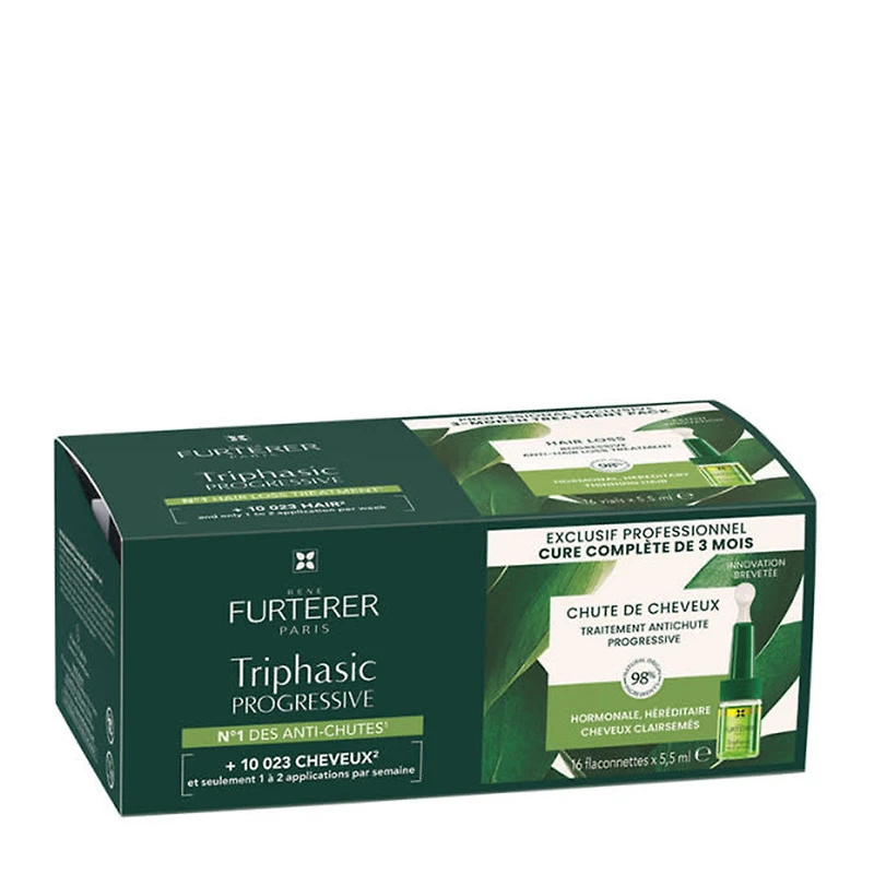Triphasic Progressive | Sérum Concentré Cheveux Clairsemés – Cure antichute pour redensifier la chevelure