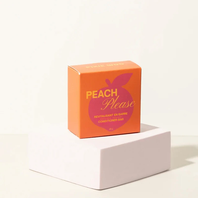Pixie Woo - Hair Care | Peach Please — Revitalisant en Barre (65g) – Revitalisant solide hydratant pour cheveux