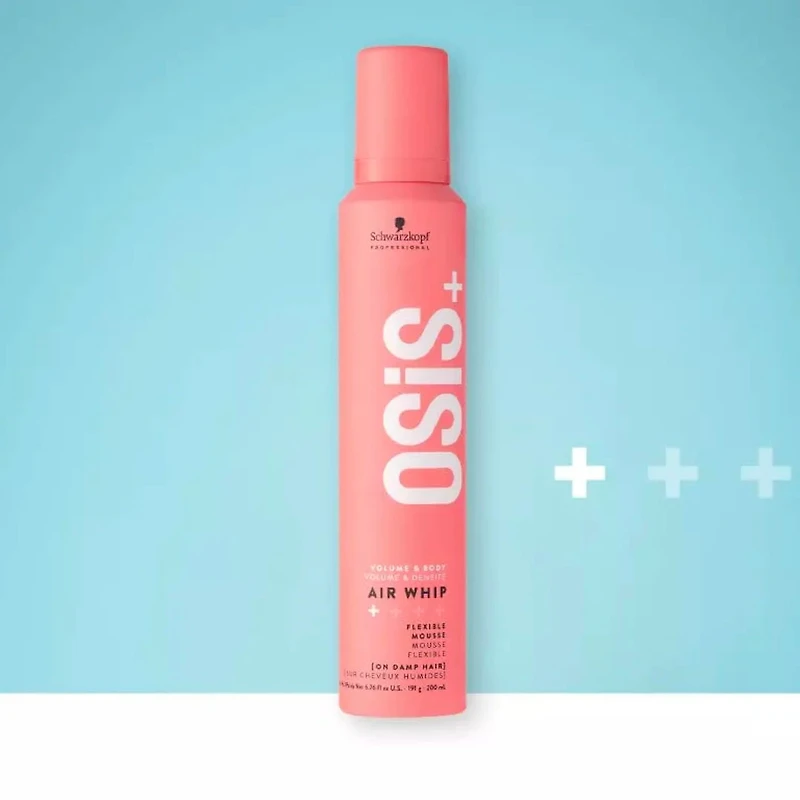 OSIS+ Air Whip | Flexible Mousse (200 ml / 191 g / 6.76 oz) – Airy volume with flexible hold