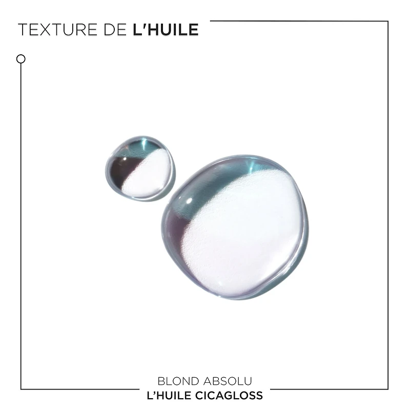 Blond Absolu | Duo Rechargeable | L'Huile Capillaire Cicagloss – Duo d’huiles réparatrices et protectrices pour cheveux blonds