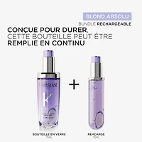 Blond Absolu | Duo Rechargeable | L'Huile Capillaire Cicagloss – Duo d’huiles réparatrices et protectrices pour cheveux blonds