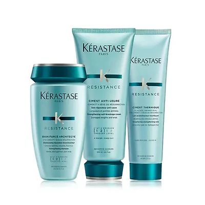 Routine Capillare | Resistance | Force Architecte | Ensemble de Soins Cheveux Abîmés
