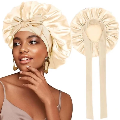 Satin Bonnet with Bow