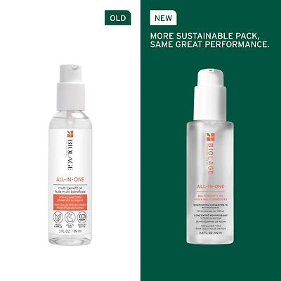 Biolage | All In One | Huile Multi-Bénéfices (100 ml / 3.4 oz) – Nutrition Intense Sans Résidu Gras