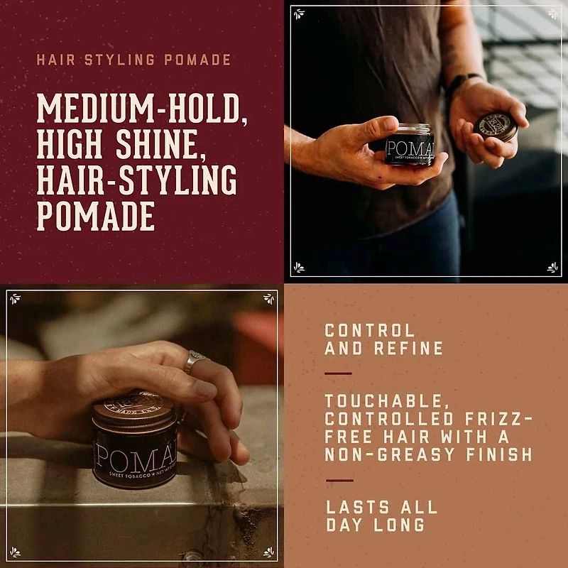 Sweet Tobacco | Styling Pomade – Medium Hold High Shine by 18.21 Man Made
