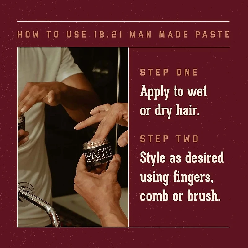 Sweet Tobacco | Pâte Coiffante - Tenue Douce et Brillance Moyenne