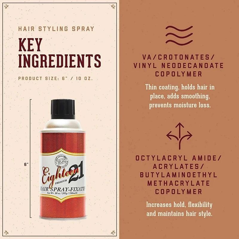 Eighteen 21 Premium | Hairspray - Flexible Hold