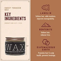 Sweet Tobacco | Styling Wax – Strong Hold Low Shine