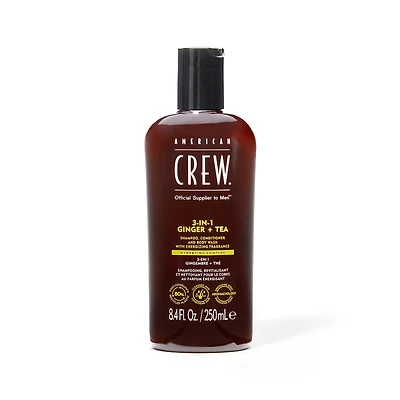 3-In-1 | Ginger + Tea – American Crew Shampoo, Conditioner & Body Wash