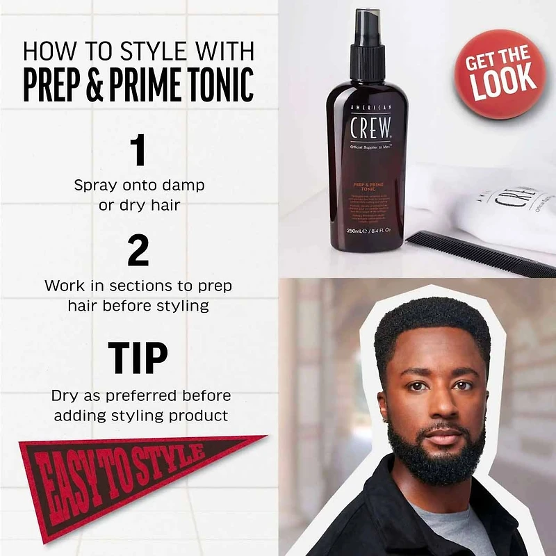 Prep & Prime Tonic | Base de Coiffage – Prépare, Hydrate et Facilite le Styling