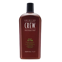 3-In-1 Tea Tree | American Crew Shampoo, Conditioner and Body Wash – Cleanses Refreshes