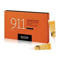 BIOTOP - 911 Soin Réparateur à l'Huile (6 Ampoules de 11ml / 0.37oz) — Intensive treatment for dry and damaged hair