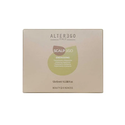 Scalpego | Energizing | Traitement Vitalisante (12 x 10ml) - Cure énergisante anti-chute et stimulation du cuir chevelu