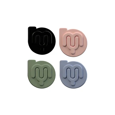 Customizable Brushes Handle Buttons - 4 Pack