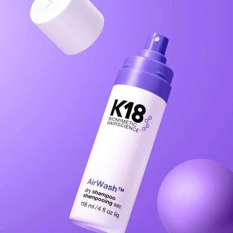 AirWash | Dry Shampoo – Lightweight waterless root refresher (118ml/4oz)