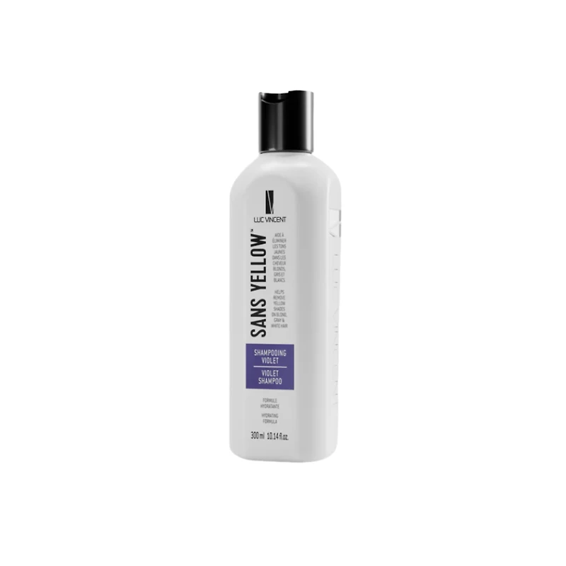 Sans Yellow | Shampooing Violet - Neutralise les Reflets Jaunes et Ravive Tons Froids