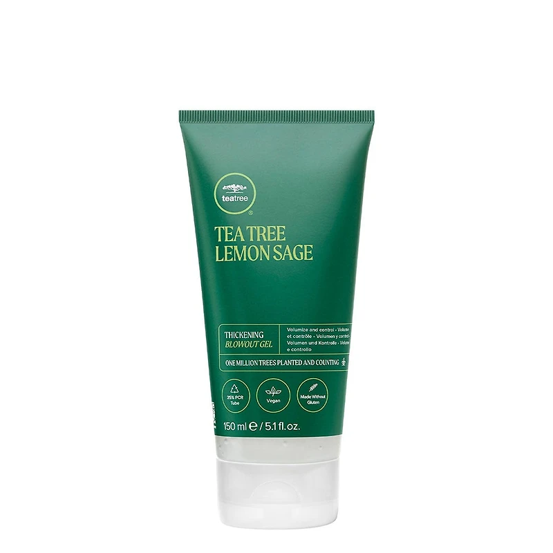 Tea Tree | Lemon Sage | Thickening Blowout Gel - Volumizing Blow-Dry Gel For Fuller Hair (150ml/5.1oz)