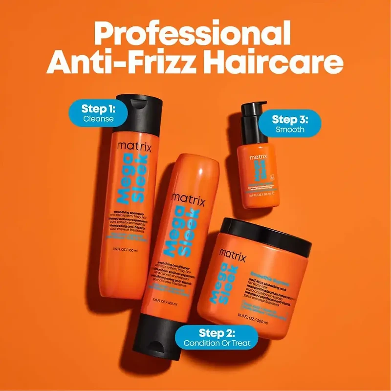 Mega Sleek | Shampoo for Smoothness - Frizz Control and Smooth Finish (300ml/10.1oz)