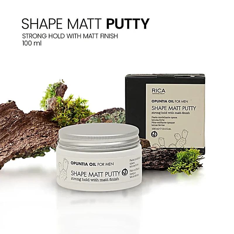 Opuntia Oil For Men | Shape Matt Putty - Texture Mate et Fixation Naturelle (100ml/3.4oz)