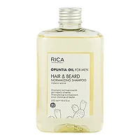 Opuntia Oil For Men | Shampooing Normalisant Cheveux & Barbe - Soin Expert Quotidien (250ml/8.45oz)
