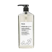 Opuntia Oil For Men | Hair & Beard Normalizing Shampoo - Hair & Beard Normalizing Shampoo (1000ml/33.8oz)