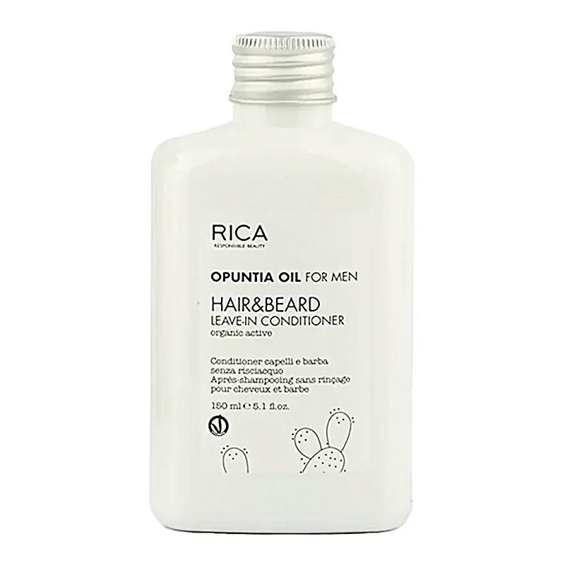 Opuntia Oil For Men | Hair & Beard Leave-In Conditioner - Soin Sans Rinçage Cheveux & Barbe (150ml/5.1fl. oz)