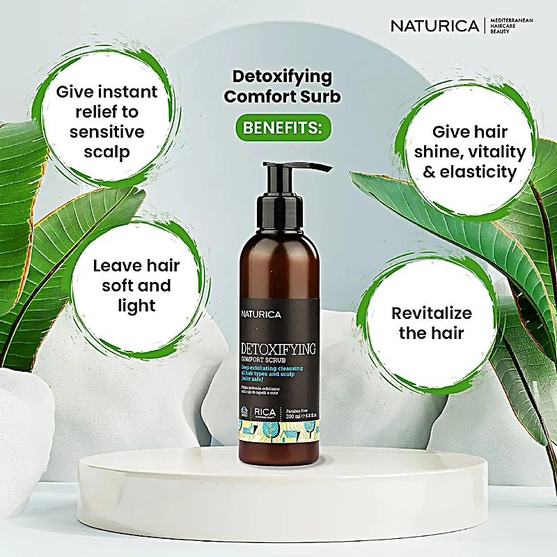 Naturica | Detoxifying Comfort Shampoo - Revitalisant Cuir Chevelu (1000ml/33.8oz)