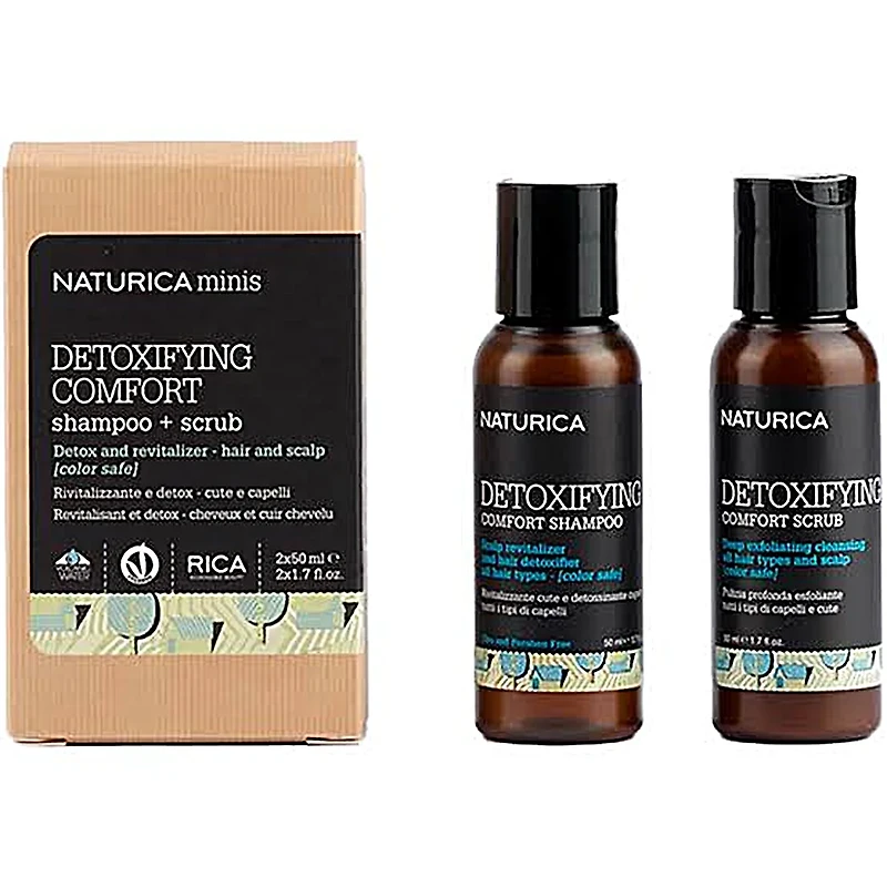 Naturica | Minis Duo Detoxifying Comfort - Shampooing et Gommage Détoxifiant (2x50ml/1.7oz)