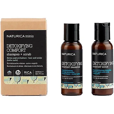 Naturica | Minis Duo Detoxifying Comfort - Shampooing et Gommage Détoxifiant (2x50ml/1.7oz)